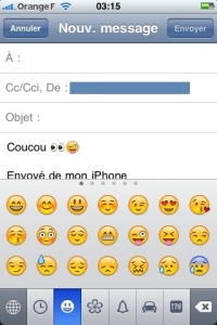 Icônes Emoji dans le clavier sans jailbreak